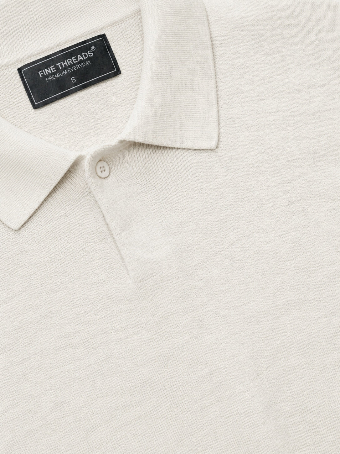 Signature 3/4 Sleeve Knit Polo — White