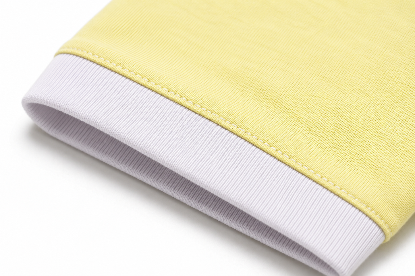 Cropped Ringer Tee — Butter Yellow
